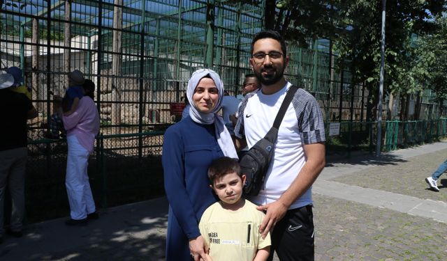 Kayseri Hayvanat Bahçesi'nde bayram yoğunluğu; 65 bin ziyaretçi
