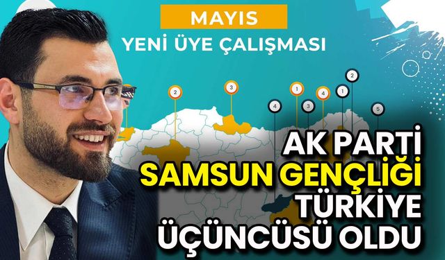 AK Parti Samsun Gençliği Türkiye Üçüncüsü Oldu