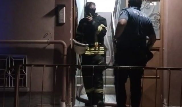 Çorum'da 5 katlı binada yangın paniği