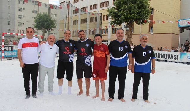 Çankırı Tuz Festivali'nde 'tuz' zeminde futbol turnuvası düzenlendi