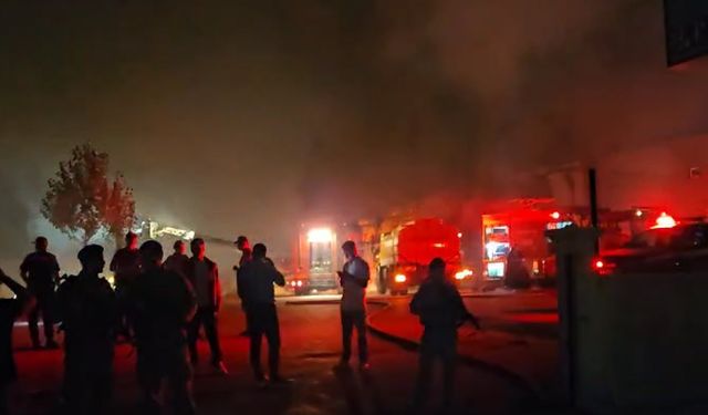 Çorum OSB'deki tekstil fabrikasında yangın