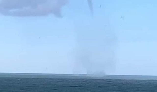 Giresun'da denizde 3 ayrı noktada hortum oluştu