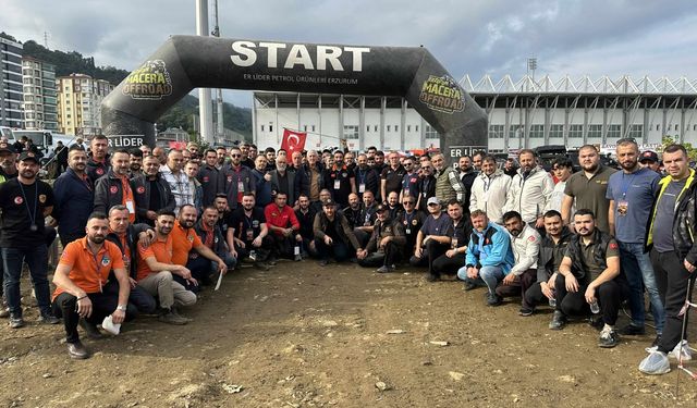 Off-road aracının takla atıp bitiş balonunu devirdiği anlar kamerada