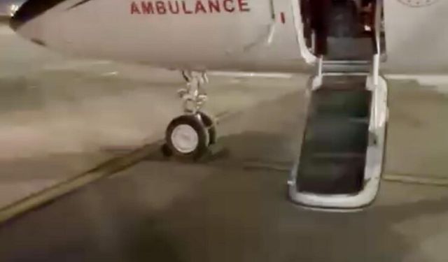 Ambulans uçakla Ankara'ya sevk edilen hasta sağlığına kavuştu