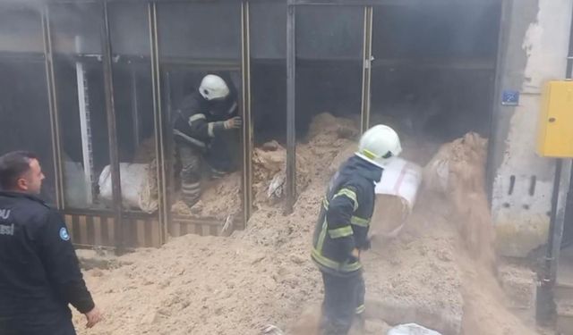Ordu'da saman deposu yandı