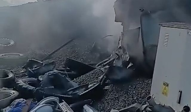 Rize'de şantiyede çıkan yangın söndürüldü