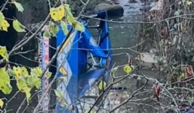 Tekerleği kopan tarım aracı dereye düştü: 1 ölü, 1 yaralı