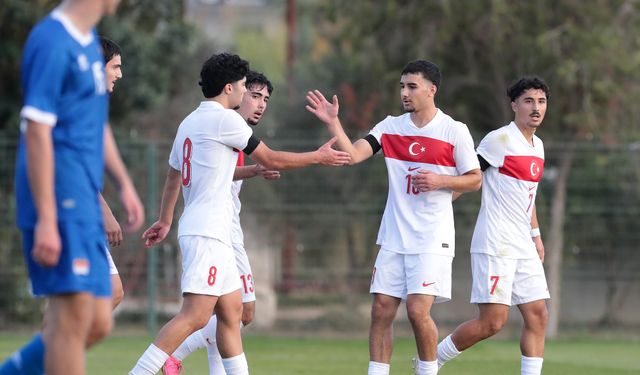 U19 Millî Takımımız, Lihtenştayn'ı 7-0 mağlup etti