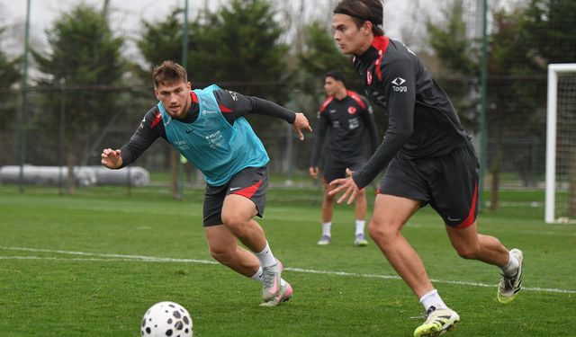 Ümit Millî Takım, Ukrayna Maçı hazırlıklarını Riva'da sürdürüyor