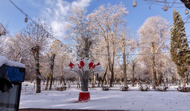 Gaziantep'ten kar manzaraları