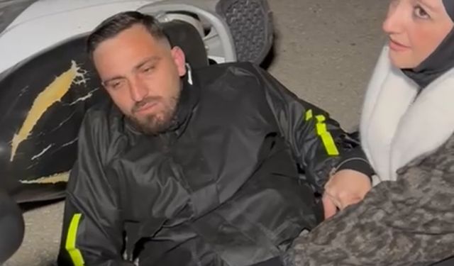 'Kaza yaptım' diyerek çağırdığı sevgilisine evlilik teklif etti