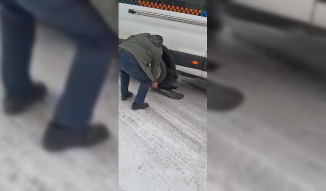 Malatya'da kar yağışı, ulaşımı olumsuz etkiledi