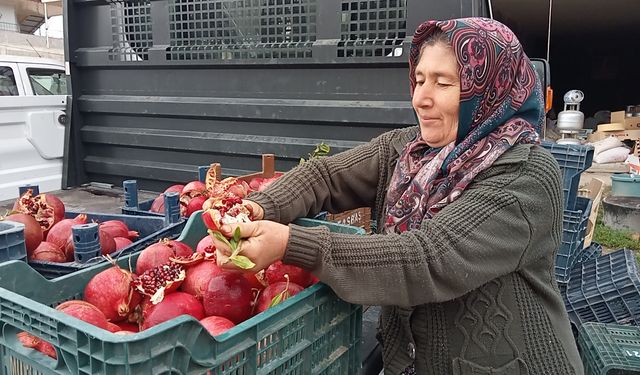 Mersin'de kadınların nar ekşisi mesaisi