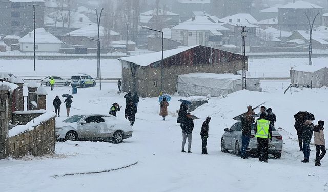Yüksekova'da kar yağışı etkili oldu (2)