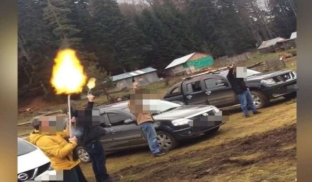 Ateşli silahlarla paylaşım yapan 8 şüpheli gözaltında