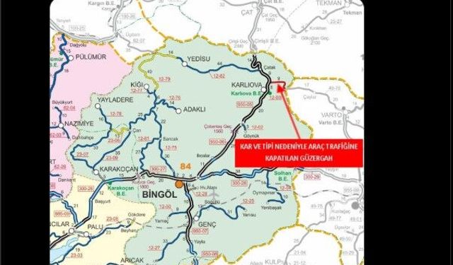 Bingöl'de kar nedeniyle 192 köy yolu ulaşıma kapandı (2)