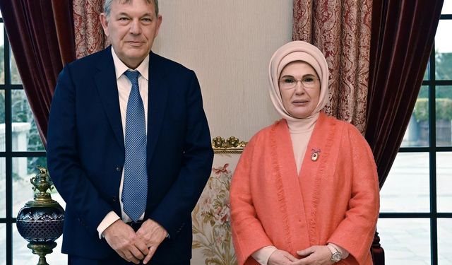 Emine Erdoğan, UNRWA Genel Komiseri Lazzarini ile görüştü