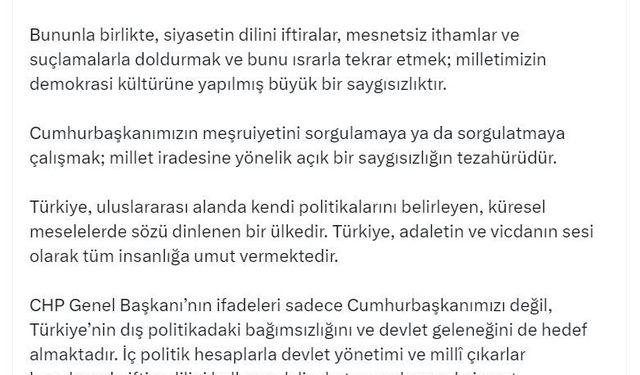 İletişim Başkanı Duran: Türkiye, tüm insanlığa umut vermektedir