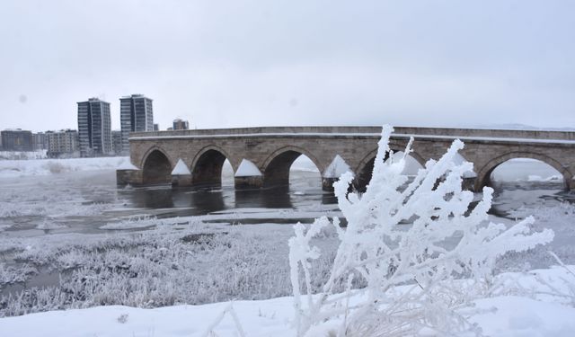 Sivas'ta kar, yerini soğuk havaya bıraktı