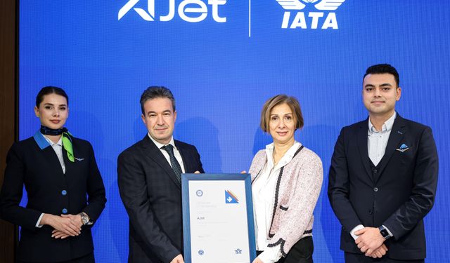 AJet, IATA sertifikasını aldı