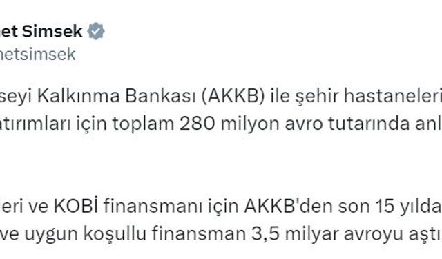 Avrupa Konseyi Kalkınma Bankası ile 280 milyon avroluk anlaşma imzalandı