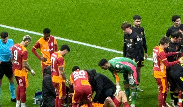 Galatasaray - İstanbulspor maçında korku dolu anlar
