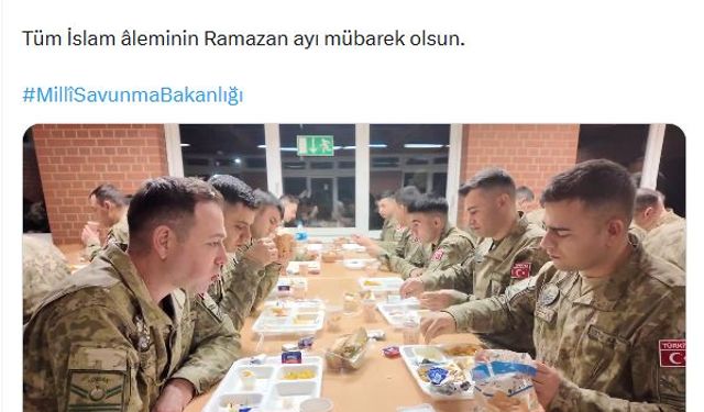 Mehmetçik ilk sahurunu yaptı