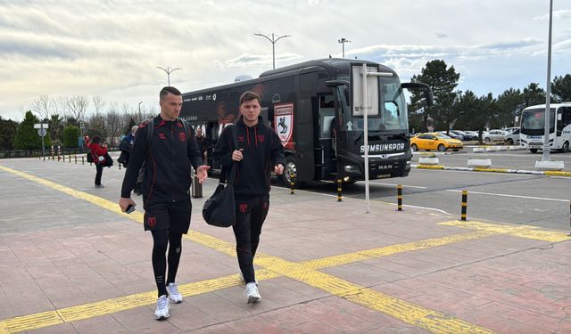 Samsunspor, Shkendija maçı için Kuzey Makedonya'ya uçtu