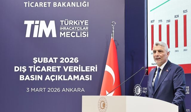 Bakan Bolat: Şubat ayı ihracatı 21 milyar 65 milyon dolar