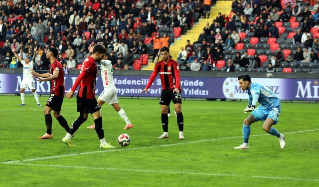 Gaziantep FK - Corendon Alanyaspor: 1-1