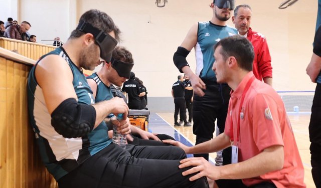 Goalball Erkekler 2 ve 3'üncü Lig'de ilk devre Karaman'da tamamlandı
