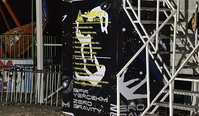 Lunaparkta 'Sıfır yer çekimi' isimli oyun aletinden düşüp öldü