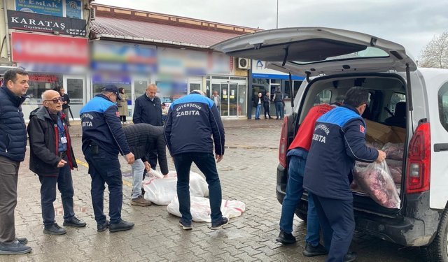 Ordu'da 200 kilo kaçak ete el konuldu