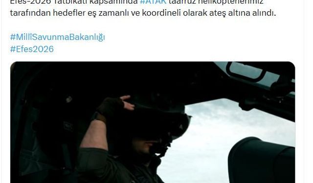 ATAK helikopterleri, Efes-2026'da hedefleri vurdu