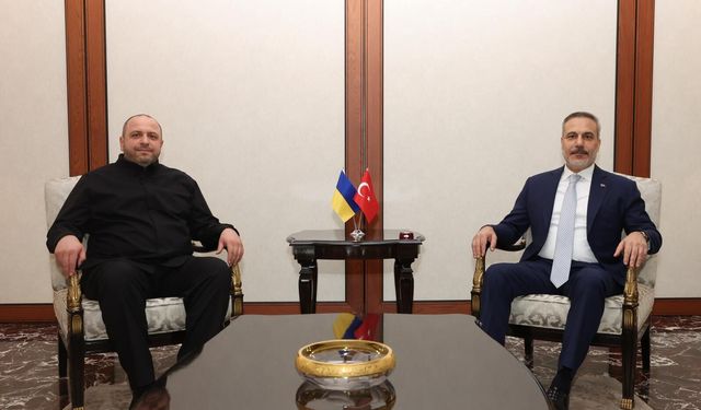 Bakan Fidan, Ukrayna Ulusal Güvenlik ve Savunma Konseyi Sekreteri Rustem Umerov ile görüştü