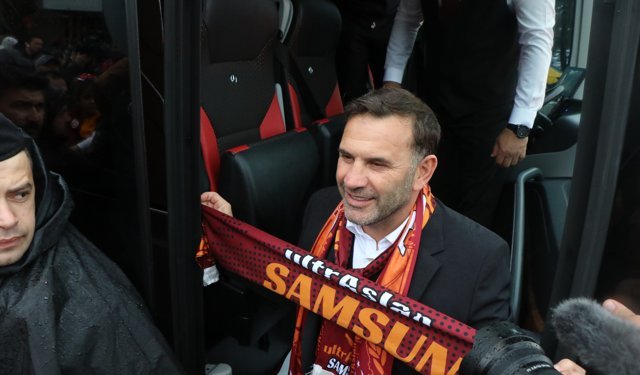 Galatasaray kafilesi, Samsun'a geldi