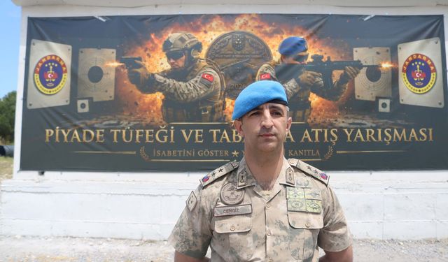 İzmir Foça'da 'Jandarma Piyade Tüfeği ve Tabanca Atış Yarışması' başladı