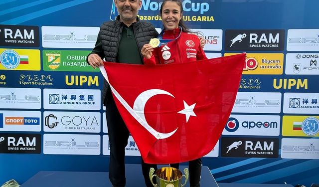 Milli pentatlet İlke Özyüksel'den altın madalya
