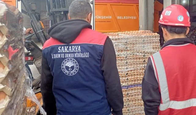 Sakarya'da 42 bin sahte organik etiketli yumurta imha edildi