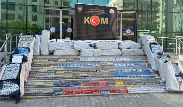 Saman balyalarının 40 bin paket kaçak sigara ele geçirildi
