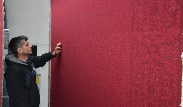 Tarihi Bursa Ulu Cami'nin yeni halıları Demirci'de üretiliyor