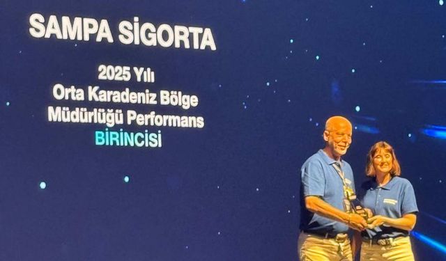 Sampa Sigorta’ya Orta Karadeniz Bölgesi’nde Performans Birinciliği Ödülü