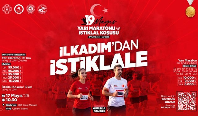 Samsun’da 19 Mayıs Yarı Maratonu İçin Geri Sayım