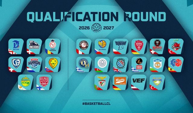 Basketbol Şampiyonlar Ligi'nin 11'inci sezonunda Galatasaray ve Trabzonspor yer alacak