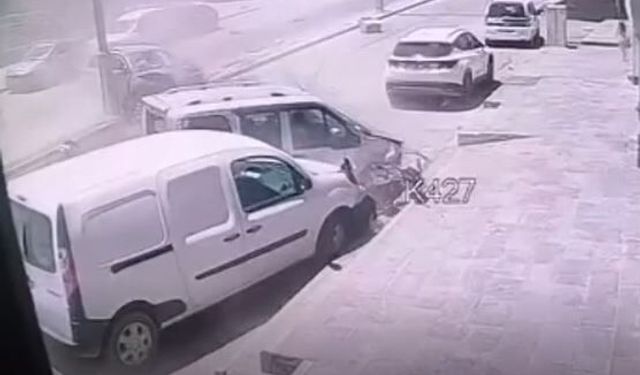 Cizre'de zincirleme kaza kamerada: 4 yaralı