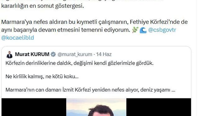 Emine Erdoğan'dan Bakan Kurum'a tebrik