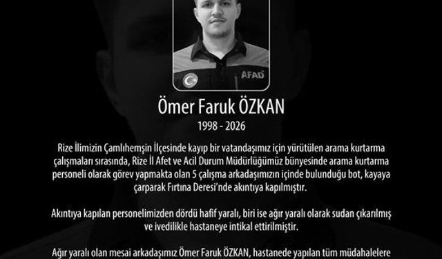 Kayıp gencin cansız bedenini dereden çıkaran AFAD ekibinin botu akıntıya kapıldı; 1 personel öldü, 3 personel kurtarıldı (3)