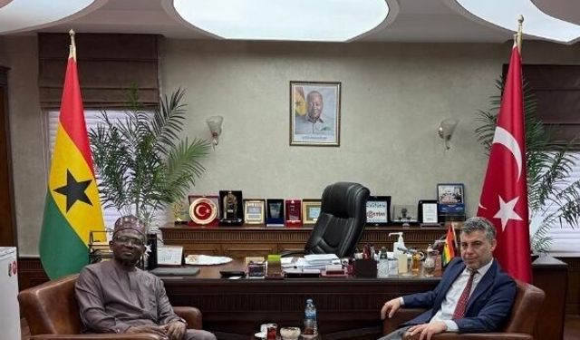 SANKON Genel Başkanı Cevahiroğlu, Gana Cumhuriyeti Ankara Büyükelçisini ziyaret etti