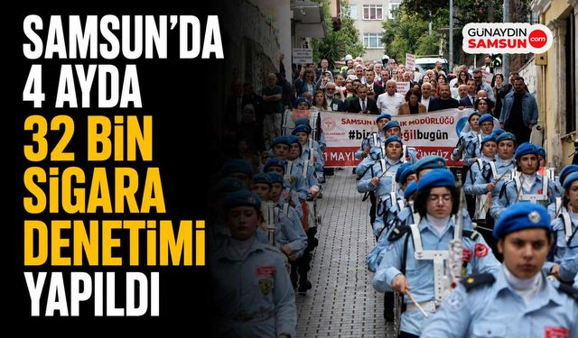 Samsun'da 4 ayda 32 bin sigara denetimi, 5 milyon TL ceza