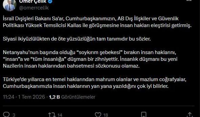 AK Parti'li Çelik: Soykırım şebekesi tüm insanlığa düşman bir zihniyettir